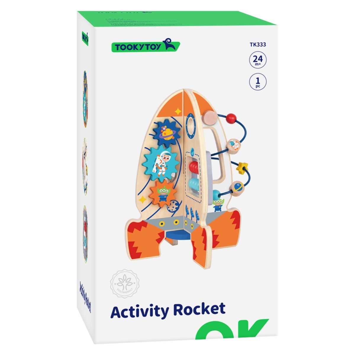 Didelė medinė edukacinė daugiafunkcė raketa – Paveikslėlis 10