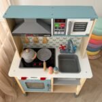 Medinė virtuvėlė vaikams su garso ir šviesos efektais – Paveikslėlis 8