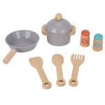 Medinė virtuvėlė vaikams su garso ir šviesos efektais – Paveikslėlis 10