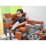 Dideli EVA putų konstravimo blokeliai su stogo elementais – Paveikslėlis 2