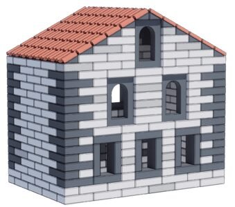 Dideli EVA putų konstravimo blokeliai su stogo elementais – Paveikslėlis 14