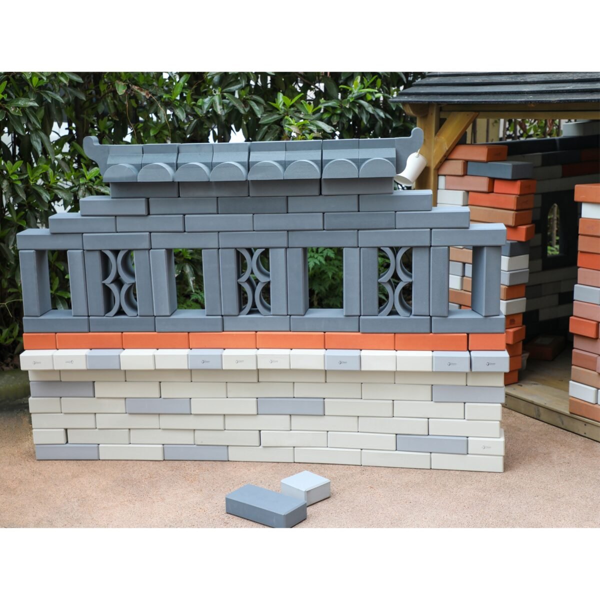 Dideli EVA putų konstravimo blokeliai su stogo elementais – Paveikslėlis 6