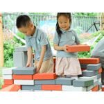 Dideli EVA putų konstravimo blokeliai su stogo elementais – Paveikslėlis 7