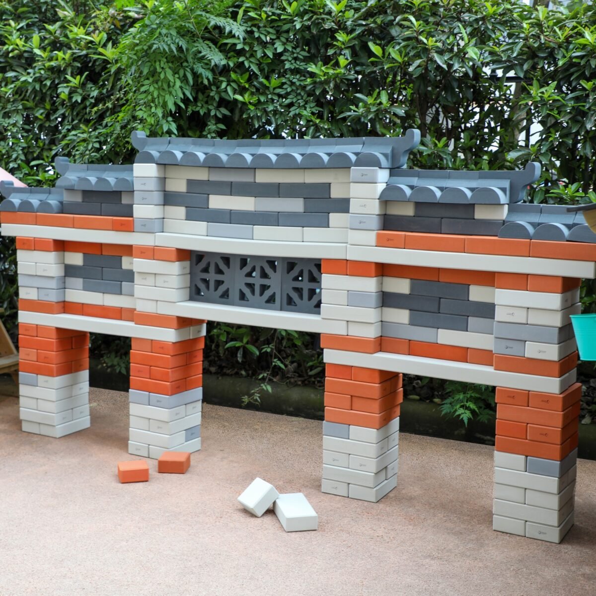 Dideli EVA putų konstravimo blokeliai su stogo elementais – Paveikslėlis 9