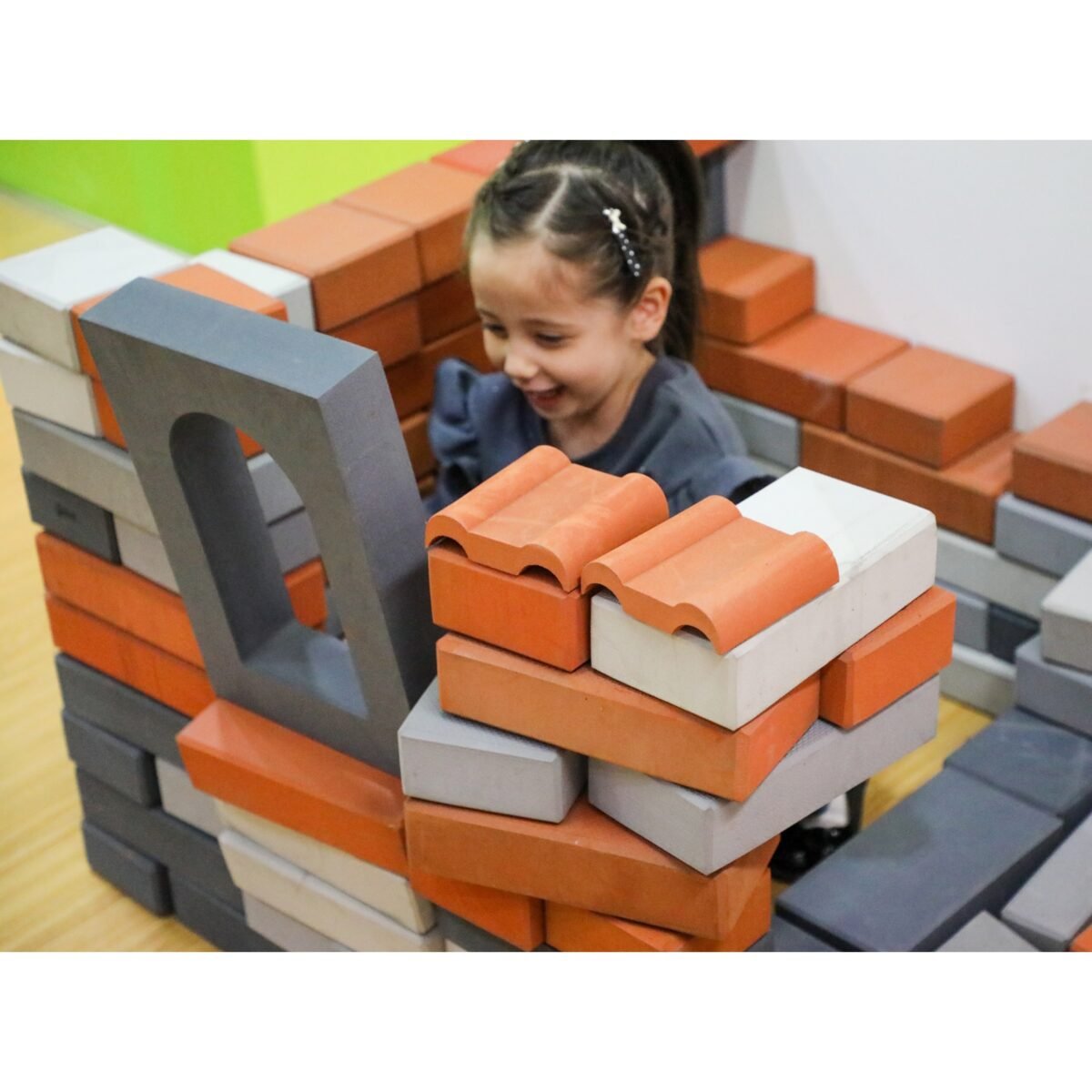 Dideli EVA putų konstravimo blokeliai su stogo elementais – Paveikslėlis 10