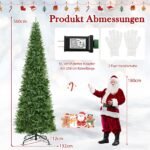 Dirbtinis Kalėdų medis su integruotu LED apšvietimu 360 cm (Žalia) – Paveikslėlis 2