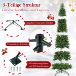 Dirbtinis Kalėdų medis su integruotu LED apšvietimu 360 cm (Žalia) – Paveikslėlis 3