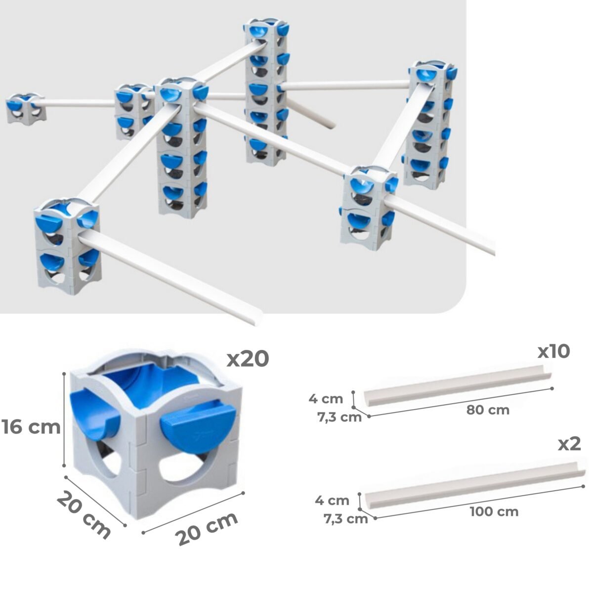 Didelis edukacinis vandens takelių konstravimo rinkinys – Paveikslėlis 12