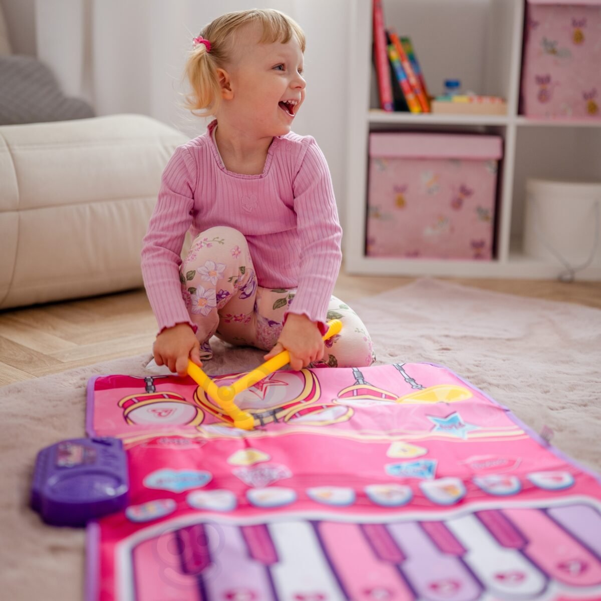 Didelis muzikinis kilimėlis 2in1: pianinas ir būgnai – Paveikslėlis 2