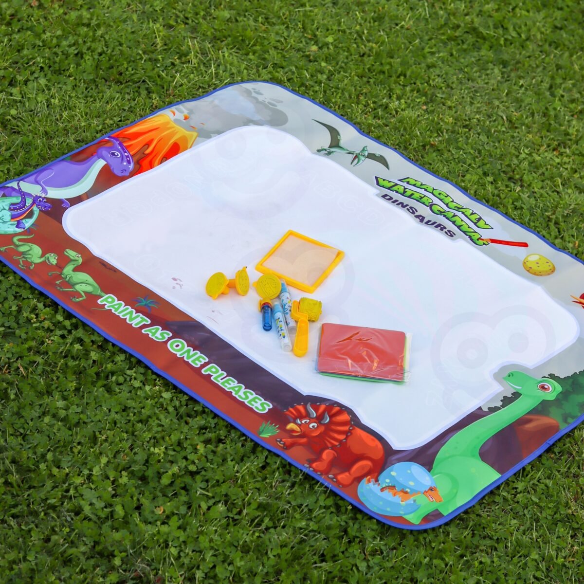 Didelis vandens piešimo kilimėlis su antspaudais ir trafaretais – Paveikslėlis 7