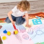 Didelis vandens piešimo kilimėlis su antspaudais ir trafaretais – Paveikslėlis 8