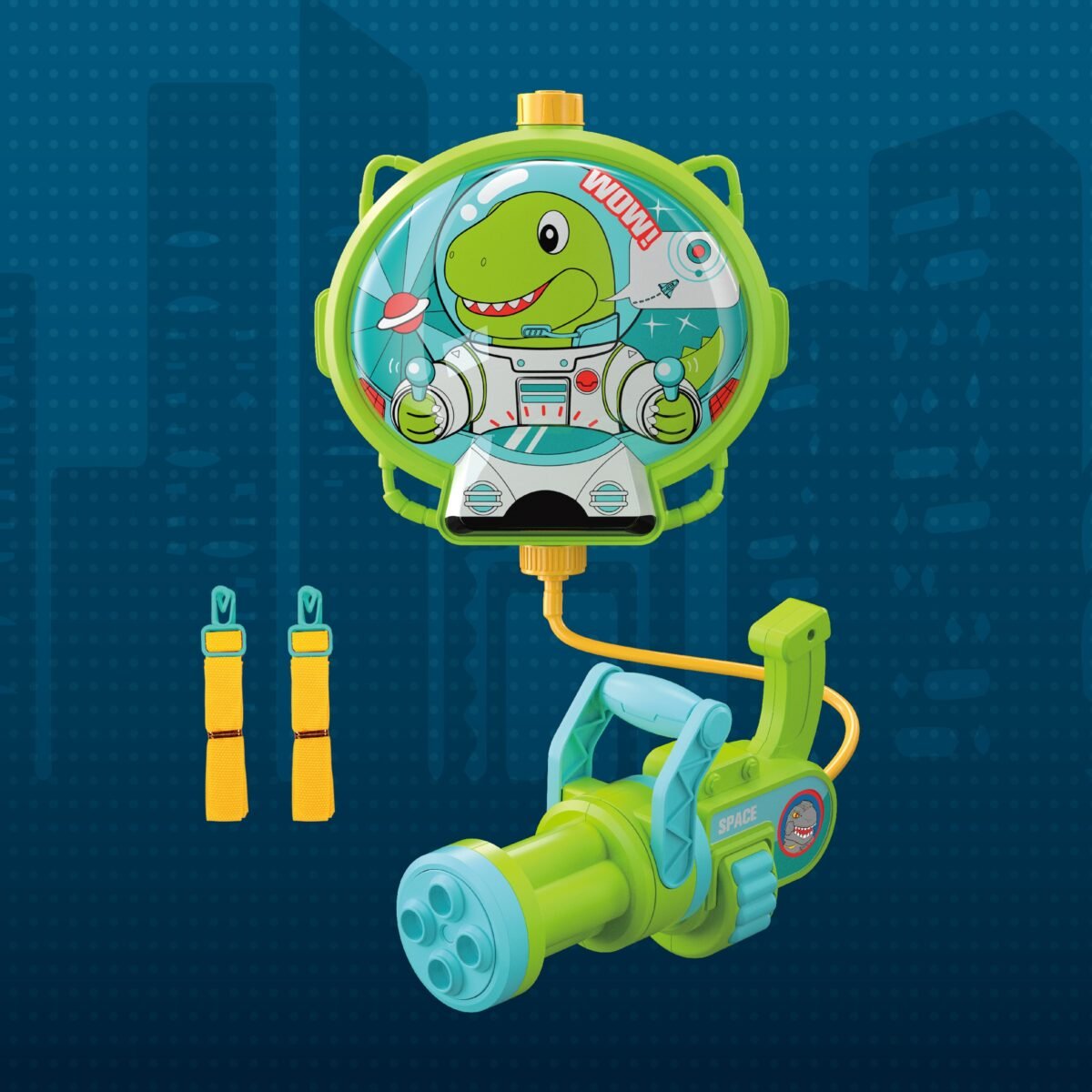 Dinozauro kuprinės vandens pistoletas – Paveikslėlis 2