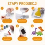 Dinozaurų figūrėlių liejimo ir dažymo rinkinys – Paveikslėlis 3