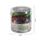 Dinozaurų figūrėlių rinkinys su dėže, virstančia žaidimų kilimėliu, 34 dalių – Paveikslėlis 10