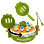 Dinozaurų gaudymo žaidimas 4-in-1 su katapulta ir magnetine meškere – Paveikslėlis 11