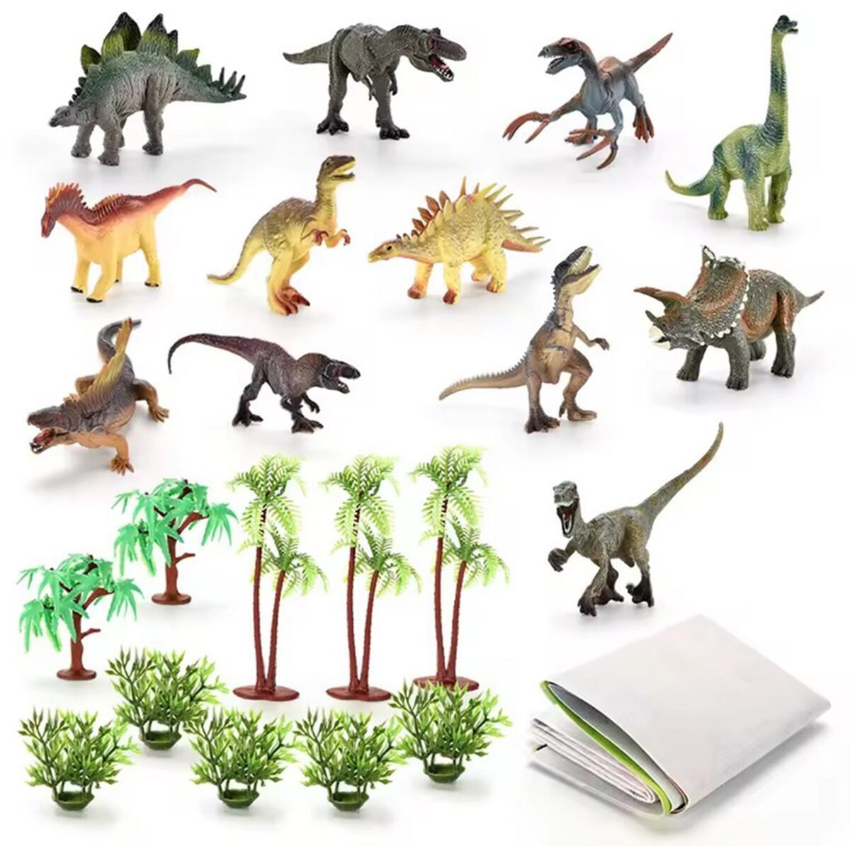 Dinozaurų parko rinkinys su figūrėlėmis ir kilimėliu – Paveikslėlis 3