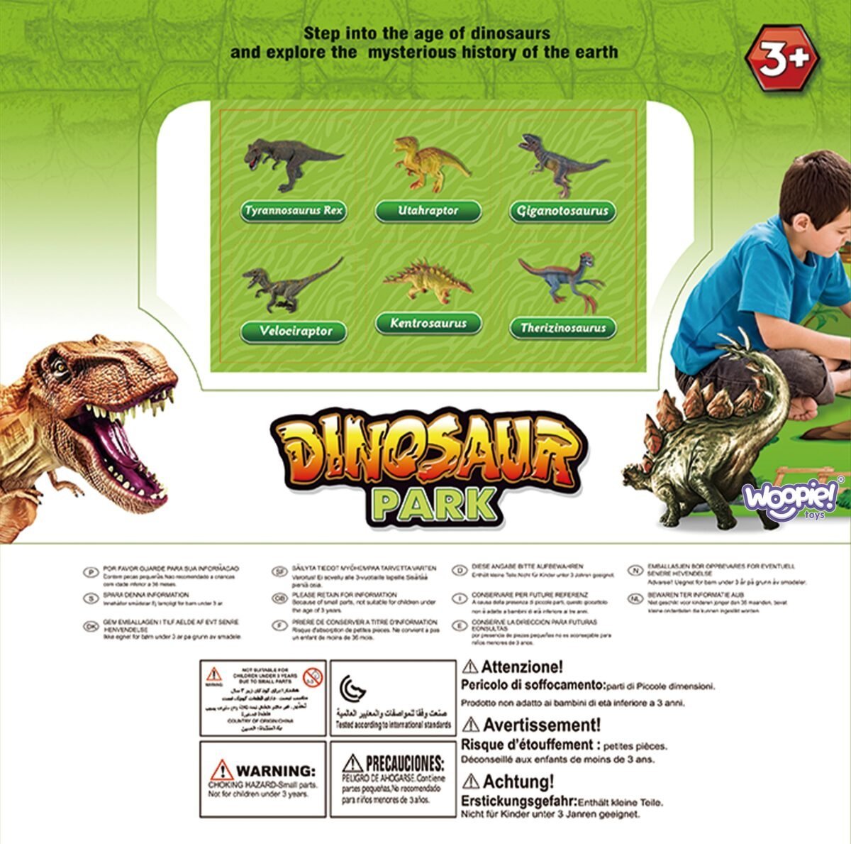 Dinozaurų parko rinkinys su figūrėlėmis ir kilimėliu – Paveikslėlis 7