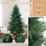 Dirbtinė Kalėdų eglutė su 450 šiltų baltų LED lempučių 240 cm aukščio