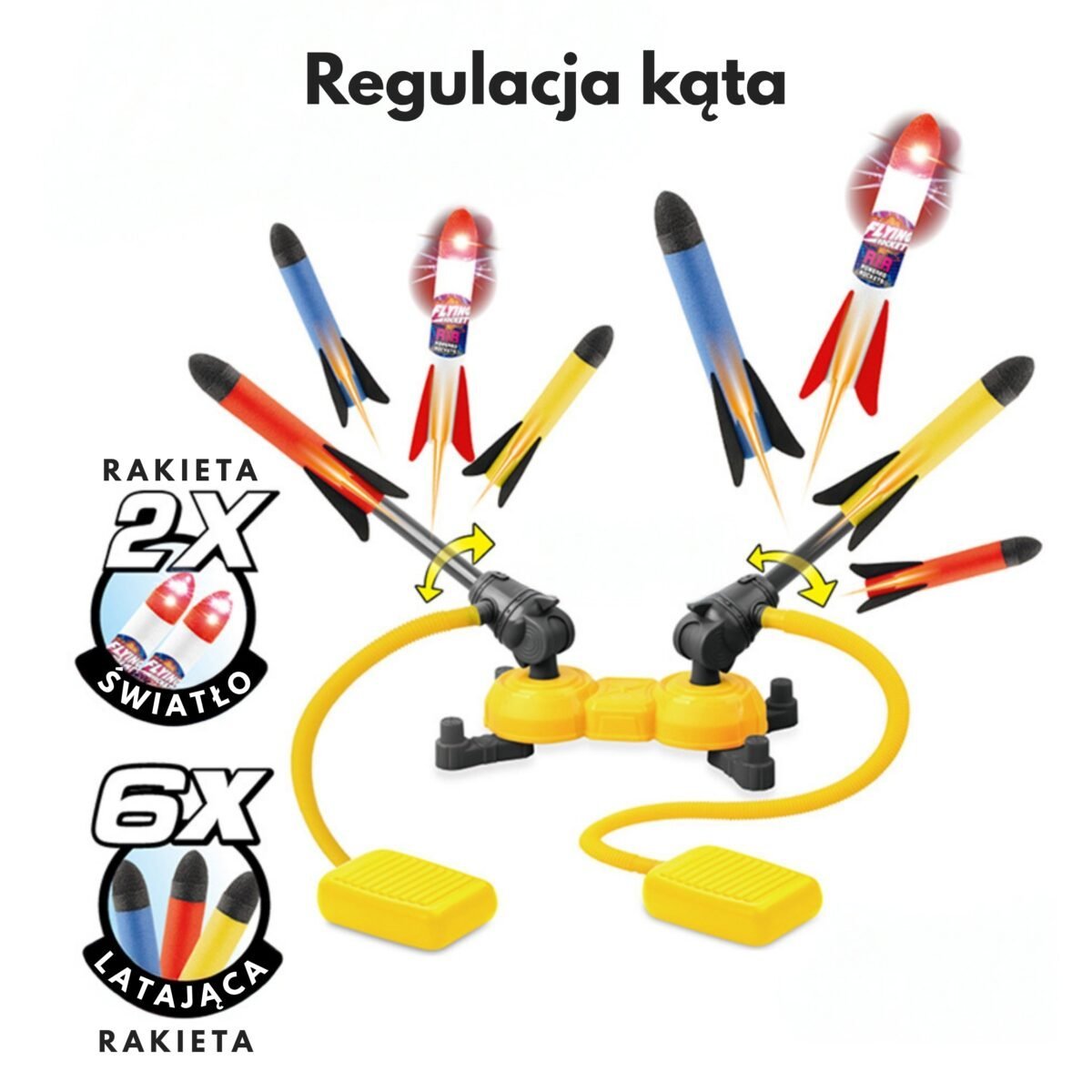 Dviguba putplasčio raketų paleidykla su šviečiančiomis raketomis – Paveikslėlis 2