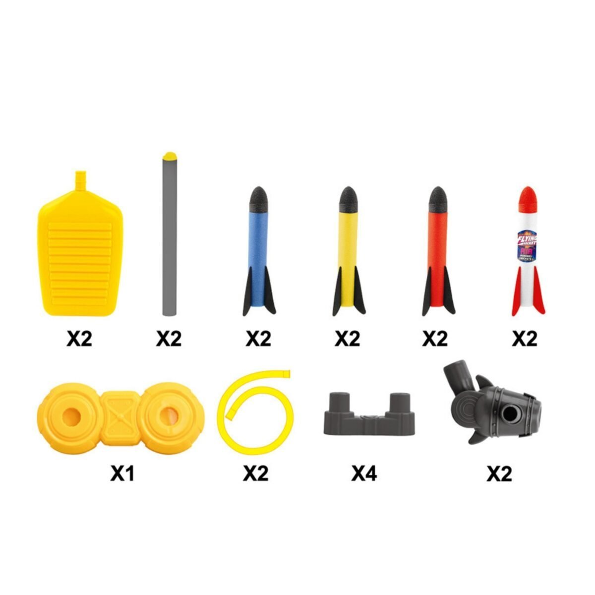 Dviguba putplasčio raketų paleidykla su šviečiančiomis raketomis – Paveikslėlis 5