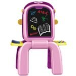 Dvipusė edukacinė lenta su flomasteriais, kreidelėmis ir magnetukais – Paveikslėlis 5