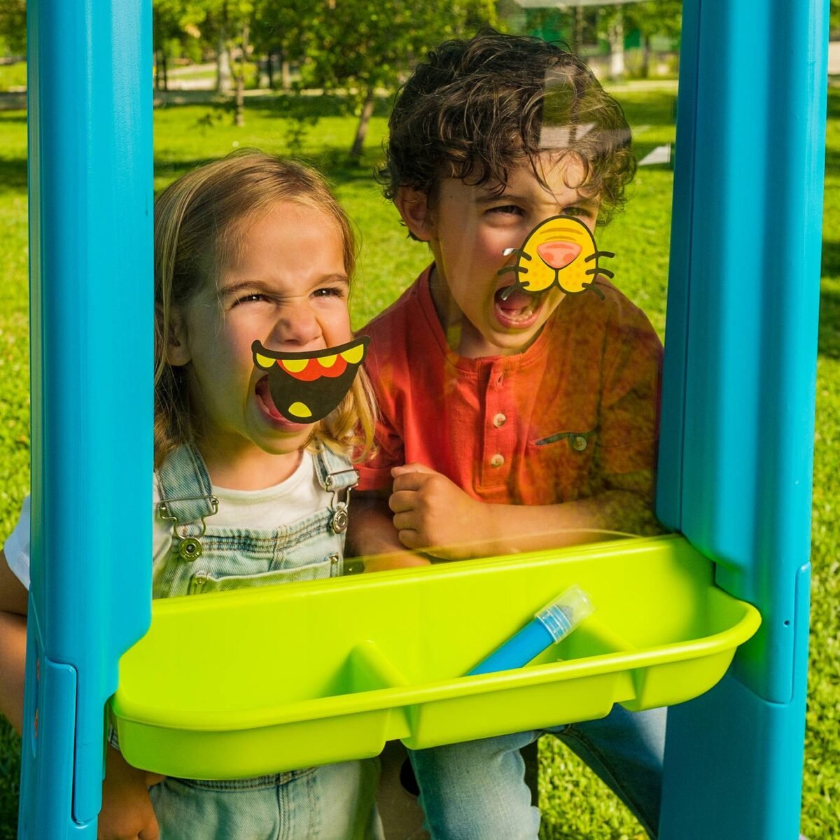 Dvipusė permatoma piešimo lenta su žymekliais ir trafaretais – Paveikslėlis 5