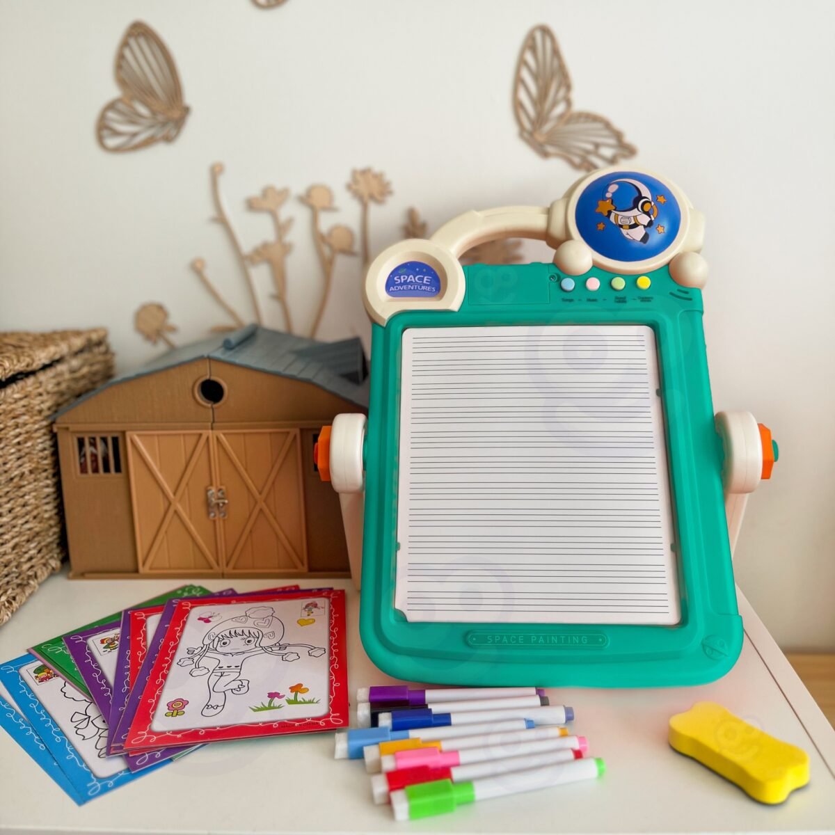 Dvipusė piešimo ir „Tetrio“ dėlionės lenta 2in1 – Paveikslėlis 2