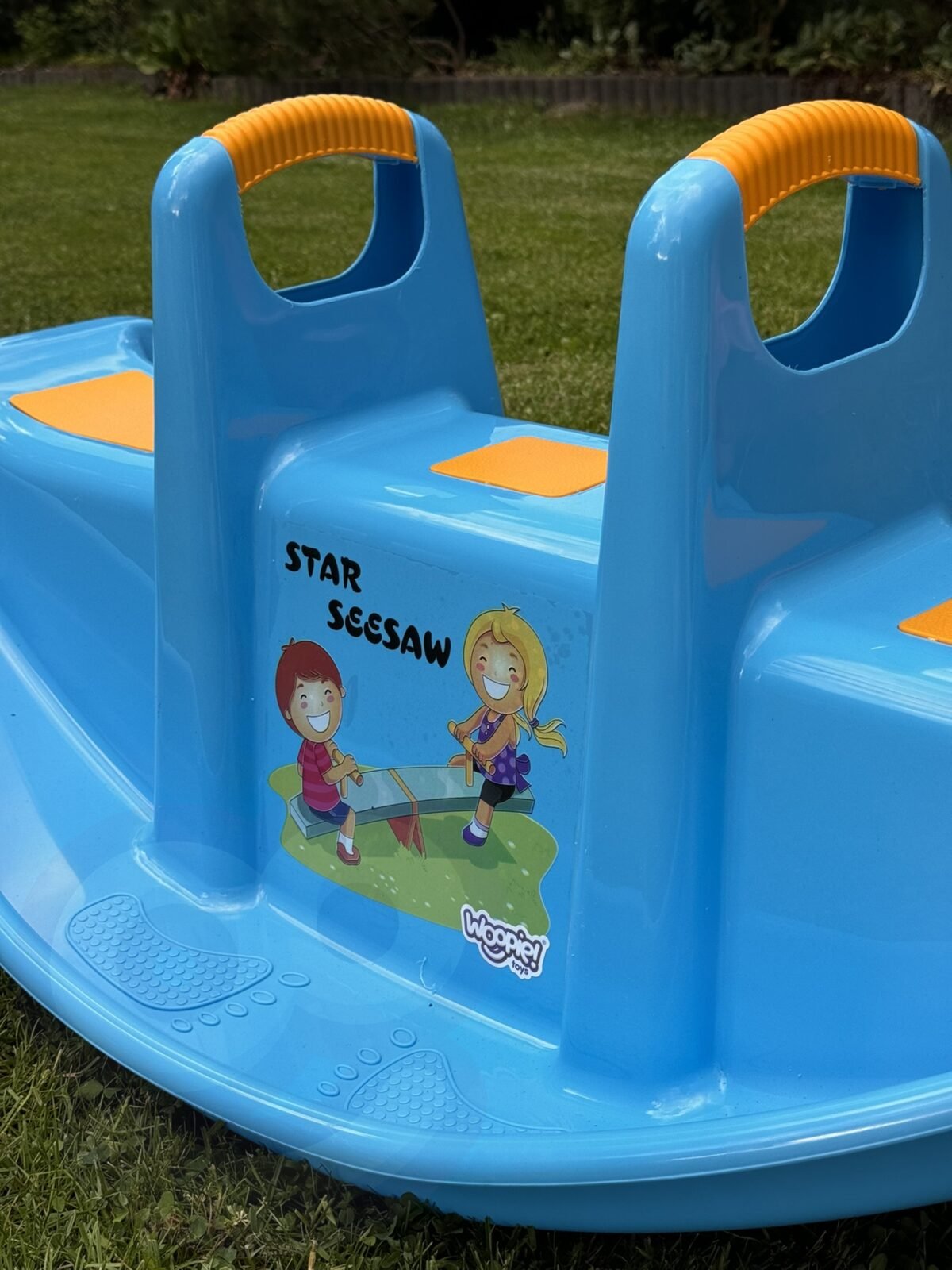 Dvivietės mėlynos lauko sūpuoklės vaikams – Paveikslėlis 3