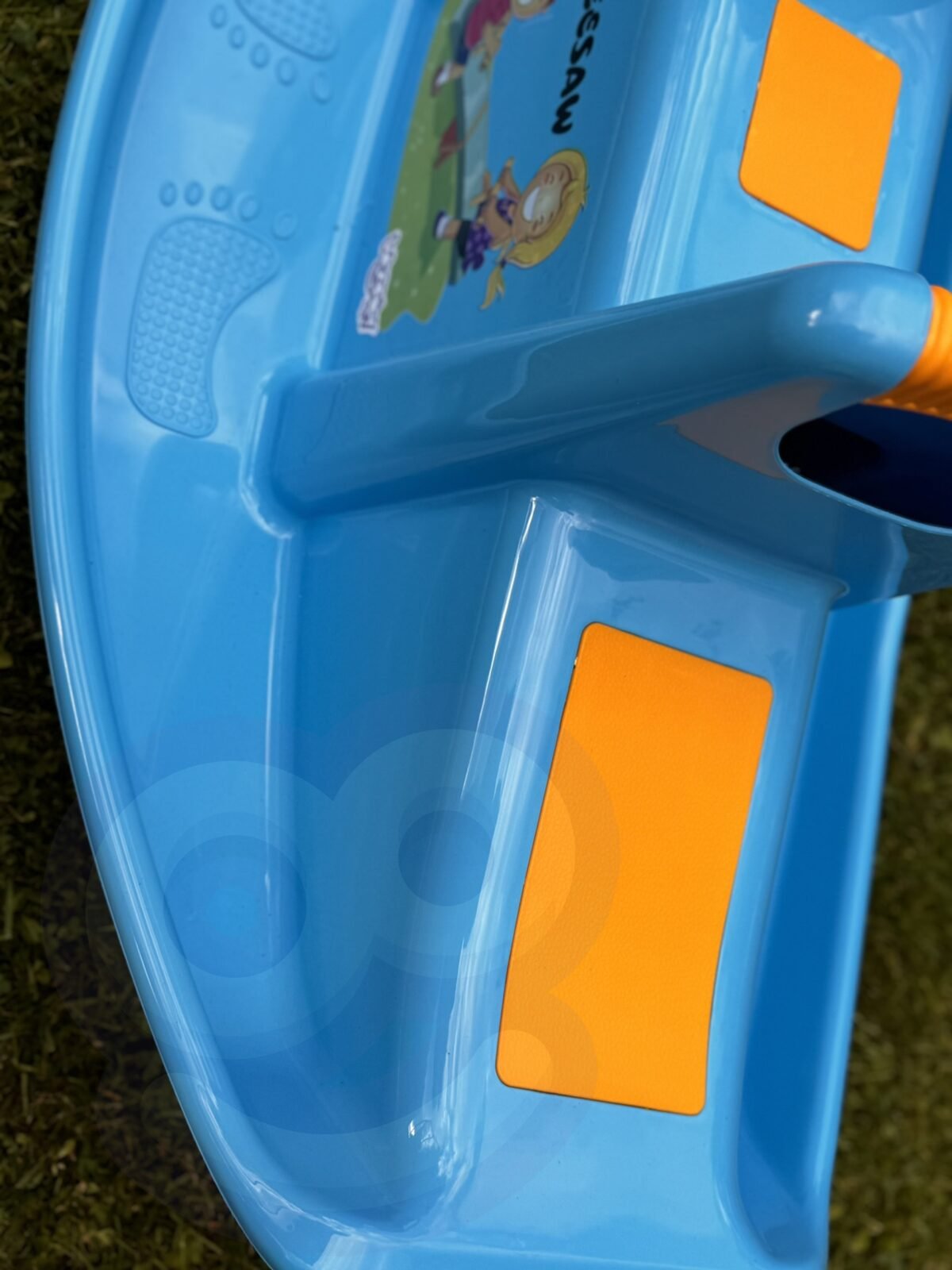 Dvivietės mėlynos lauko sūpuoklės vaikams – Paveikslėlis 4