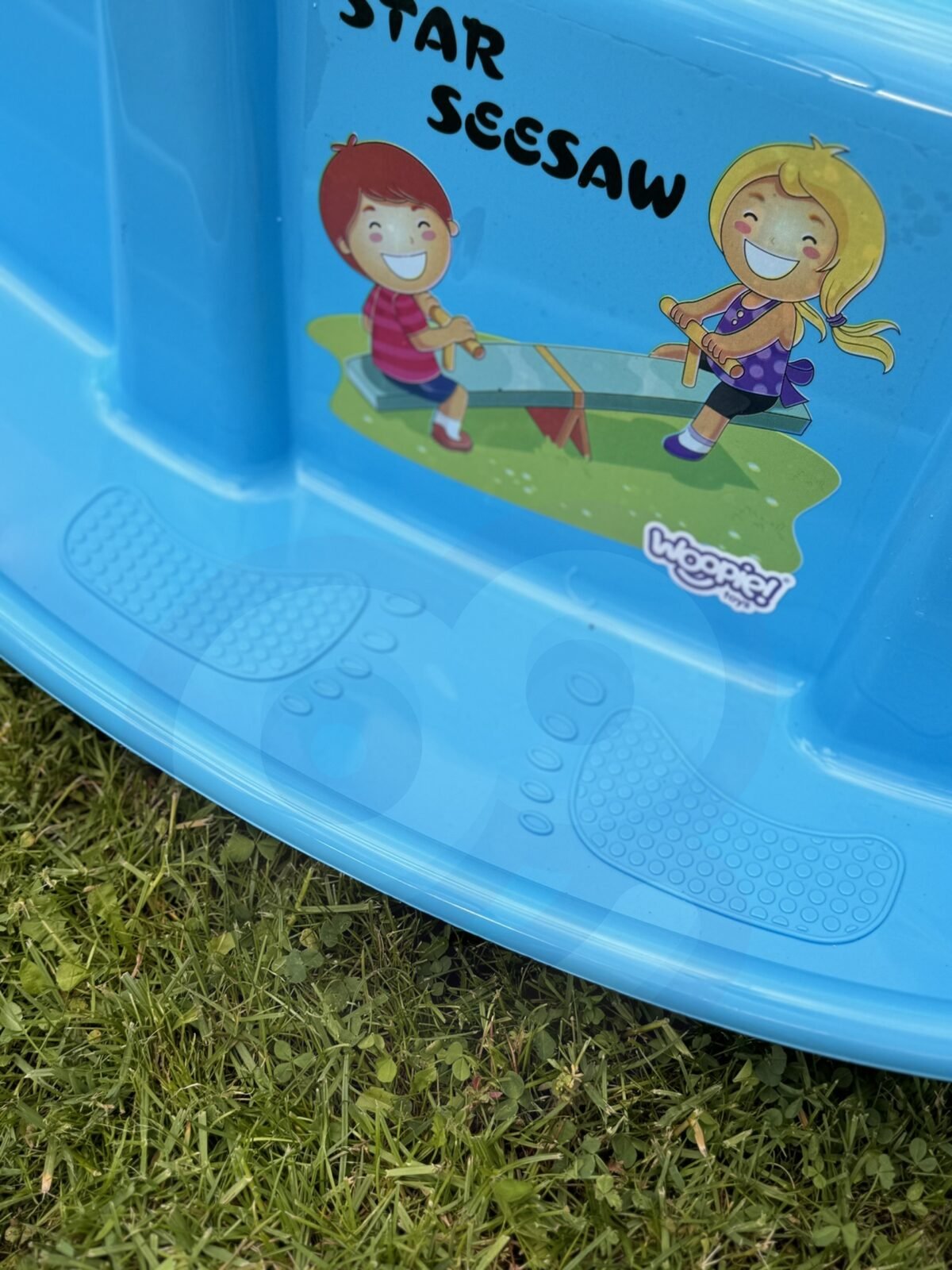 Dvivietės mėlynos lauko sūpuoklės vaikams – Paveikslėlis 5