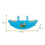 Dvivietės mėlynos lauko sūpuoklės vaikams – Paveikslėlis 6