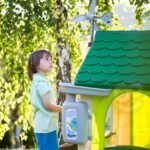 Eco sodo namelis su rusiavimo sistema pauksciu lesyklele ir saules baterijos imitacija 13