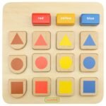 Edukacinė formų ir spalvų rūšiavimo lenta