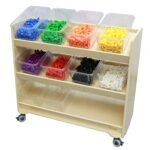 Edukacinė mobili lentyna su 3 lentynomis – Paveikslėlis 11