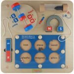 Edukacinė sieninė lenta magnetizmo tyrinėjimui