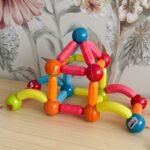 Edukacinės magnetinės konstravimo kaladėlės 128 dalių – Paveikslėlis 3