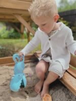 Ekologiškas krokodilo formos smėlio ir vandens kastuvėlis – Paveikslėlis 5