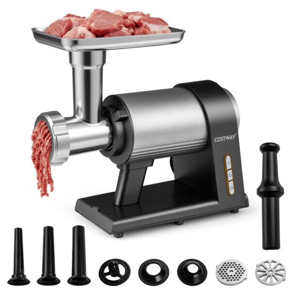 Elektrinė mėsmalė su 2000 W varikliu ir daugiafunkciniais priedais (Juoda)