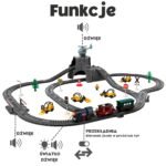 Elektrinis retro traukinio rinkinys su trasa ir 76 dalimis