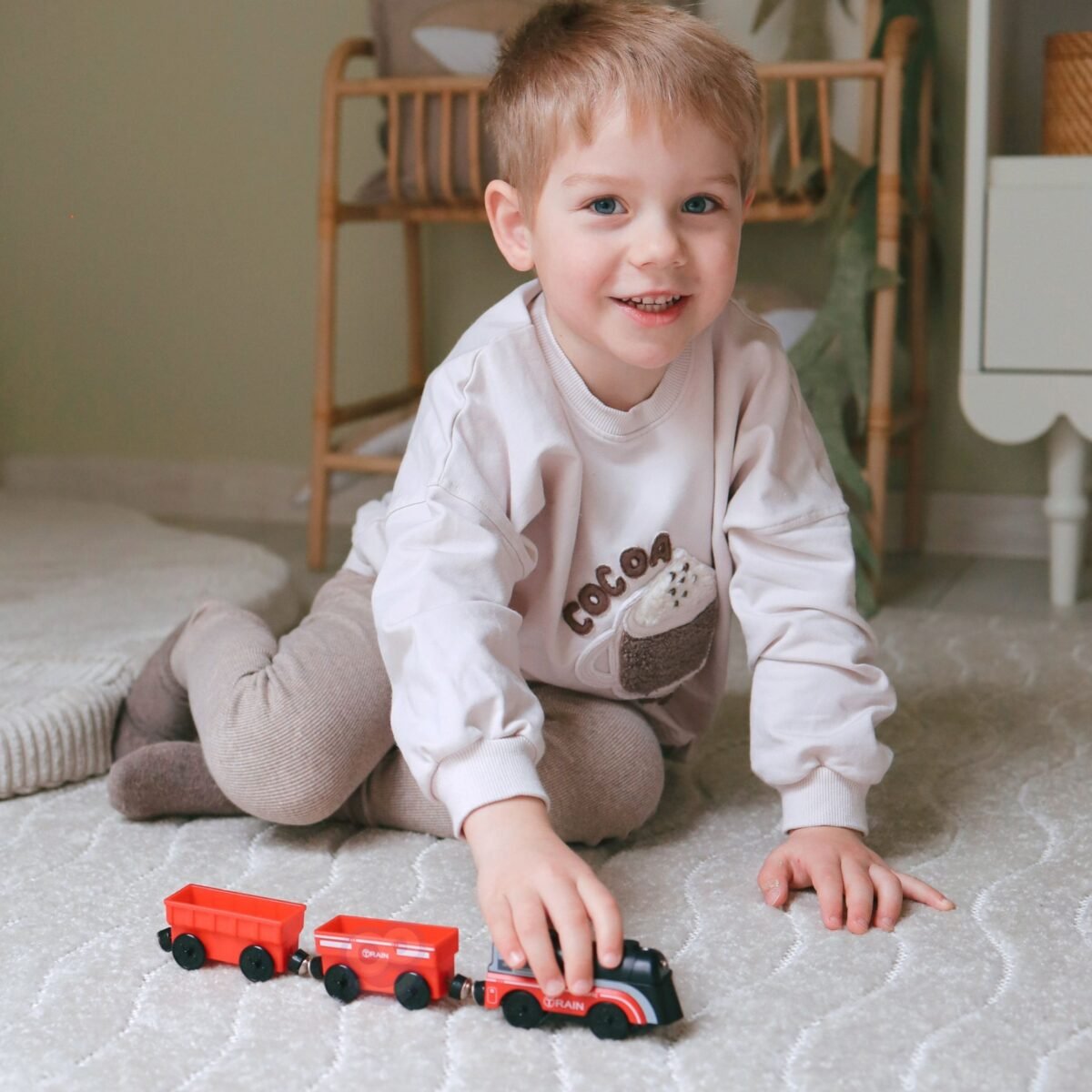 Elektrinis traukinuko rinkinys su ūkio gyvūnais – Paveikslėlis 2