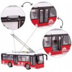 Elektrinis troleibuso modelis su šviesomis ir garsais 1:16