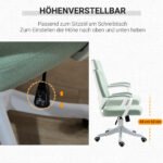 Biuro kėdė su supimo funkcija, ergonomiška ir patogiai paminkštinta – Paveikslėlis 4