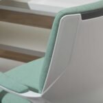 Biuro kėdė su supimo funkcija, ergonomiška ir patogiai paminkštinta – Paveikslėlis 9