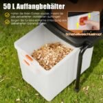 Galingas 3000W elektrinis sodo ir medienos smulkintuvas (Oranžinė) – Paveikslėlis 5