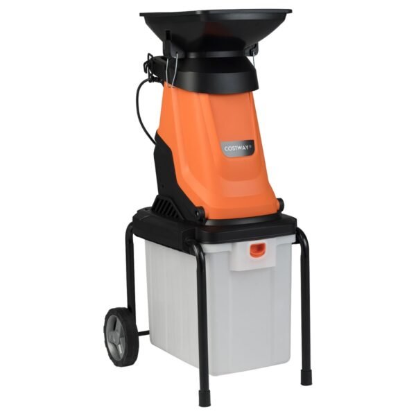 Galingas 3000W elektrinis sodo ir medienos smulkintuvas (Oranžinė)