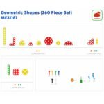 Geometrinių formų konstravimo detalių rinkinys STEM veiklai, 260 dalių – Paveikslėlis 7
