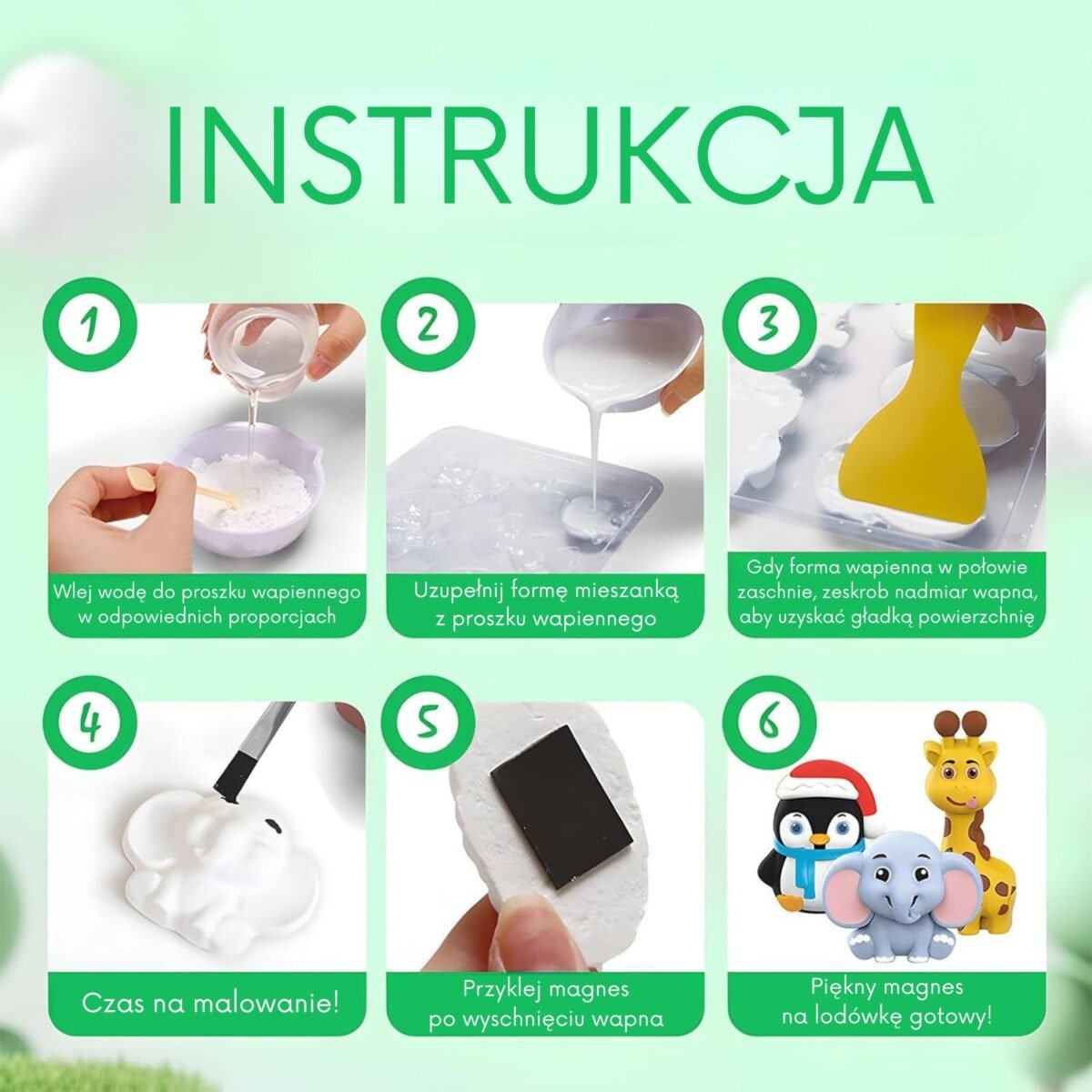 Gipsinių gyvūnėlių liejimo ir spalvinimo rinkinys – Paveikslėlis 9