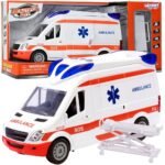 Greitosios pagalbos automobilis su šviesos ir garso efektais bei neštuvais