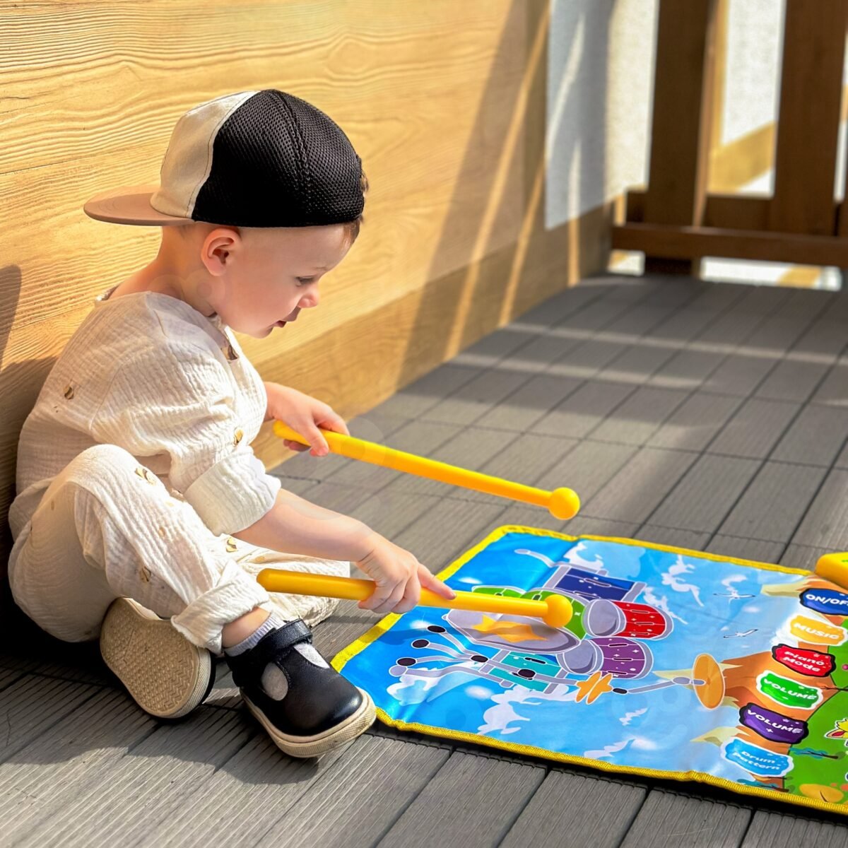 Interaktyvus gyvūnėlių muzikinis kilimėlis – pianinas ir būgnai – Paveikslėlis 7