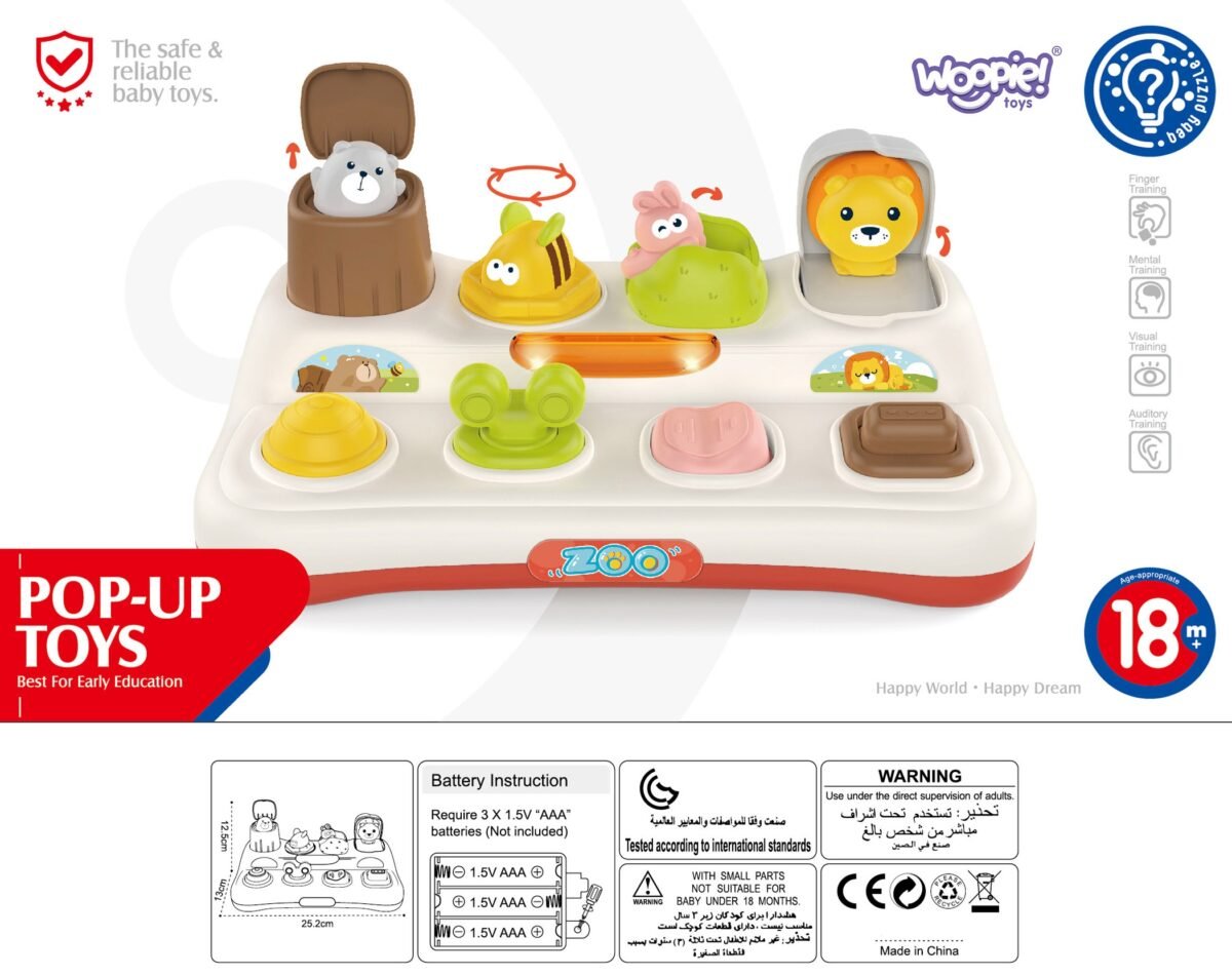 Interaktyvus lavinamasis iššokančių gyvūnėlių žaislas – Paveikslėlis 13